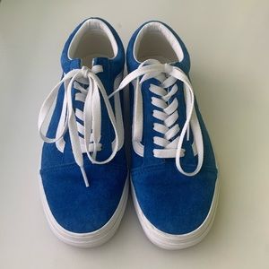 Blue Suede Old School Vans
